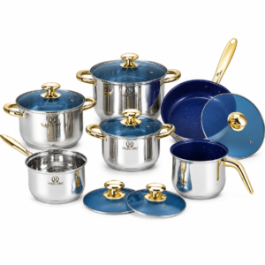 BATERIA DE COCINA GERMANIA C/POCILLO FRACIEL 12 PIEZAS
