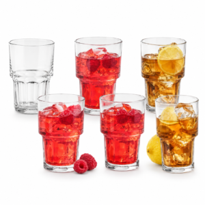 JUEGO DE 6 VASOS GIBRALTAR, MARCA LIBBEY