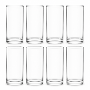 JUEGO DE 8 VASOS JAIBOLERO LARGOS CRISA